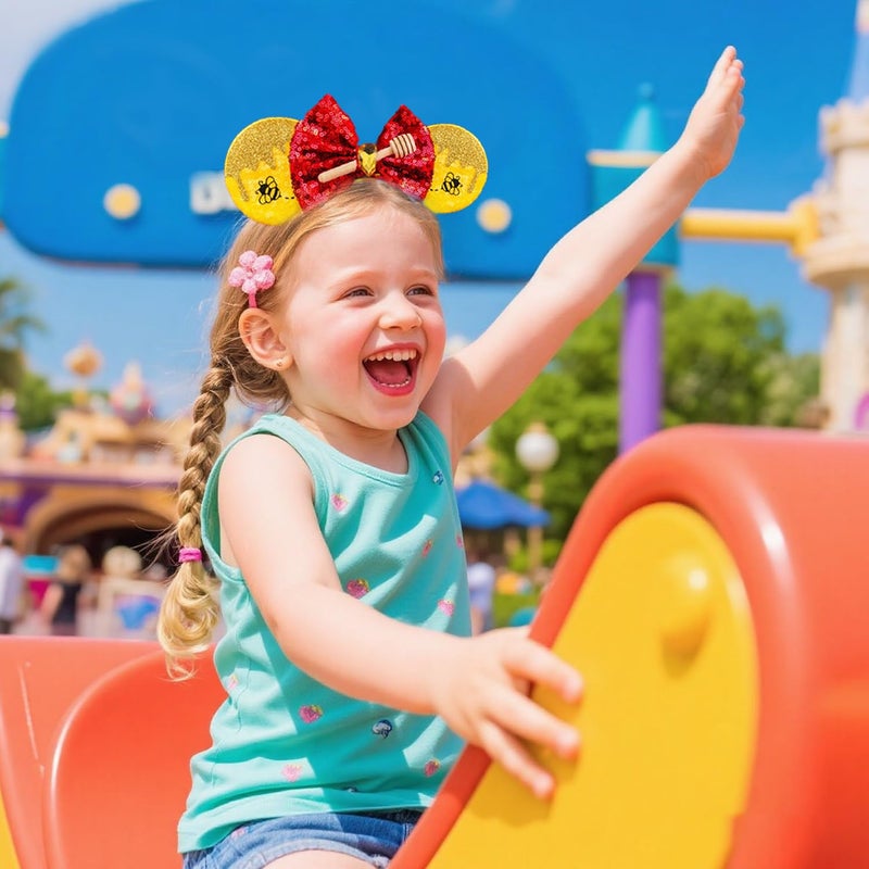 MADO Mouse Ears Headbands - Whimsical Park Accessory for Women, Girls, and Boys - Image 5